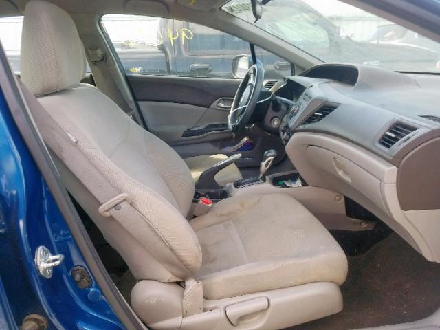 2HGFB2F56CH536410 - 2012 HONDA CIVIC LX BLUE photo 5