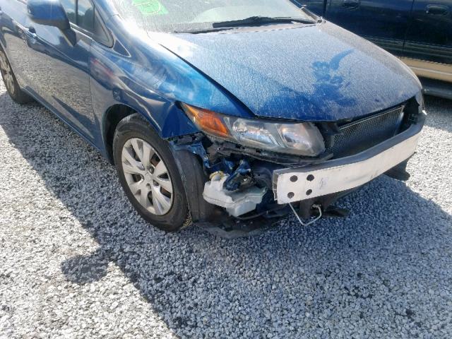 2HGFB2F56CH536410 - 2012 HONDA CIVIC LX BLUE photo 9