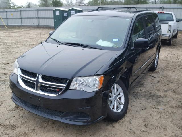 2C4RDGCG3ER245465 - 2014 DODGE GRAND CARA BLACK photo 2