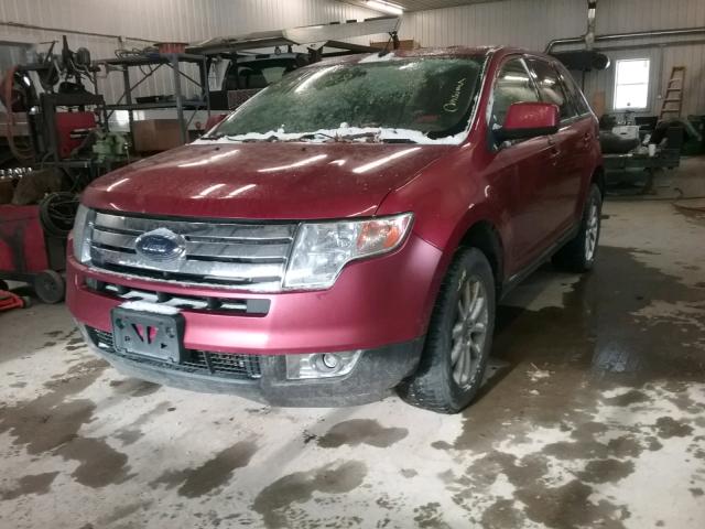 2FMDK48C77BA71363 - 2007 FORD EDGE SEL BURGUNDY photo 2