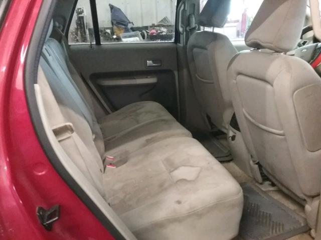 2FMDK48C77BA71363 - 2007 FORD EDGE SEL BURGUNDY photo 6