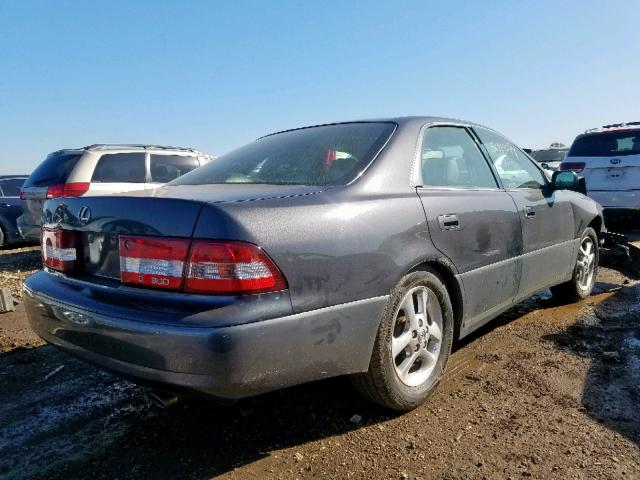 JT8BF28G610316183 - 2001 LEXUS ES 300 GRAY photo 4