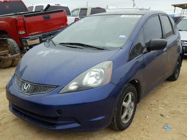 JHMGE8H2XAS019454 - 2010 HONDA FIT BLUE photo 2