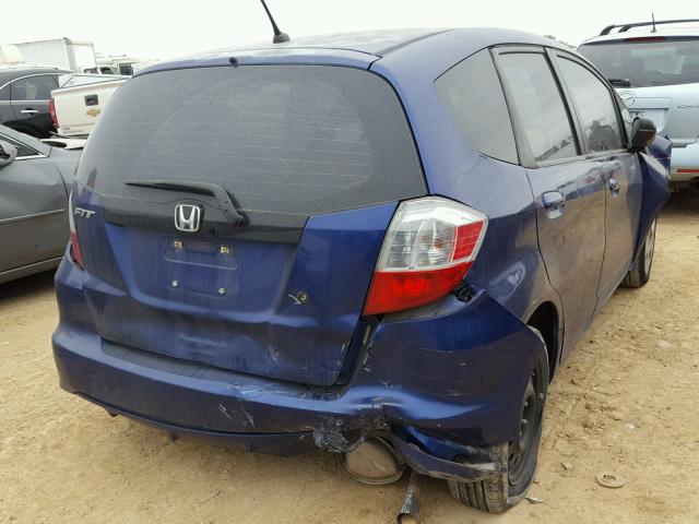 JHMGE8H2XAS019454 - 2010 HONDA FIT BLUE photo 4