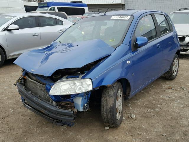 KL1TD66688B194929 - 2008 CHEVROLET AVEO BASE ლურჯი ფოტო 2