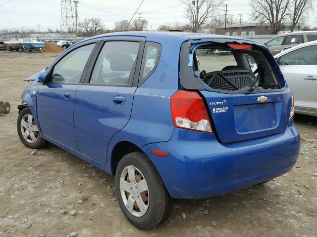 KL1TD66688B194929 - 2008 CHEVROLET AVEO BASE ლურჯი ფოტო 3