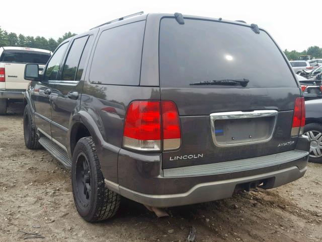 5LMEU88H85ZJ10955 - 2005 LINCOLN AVIATOR GRAY photo 3