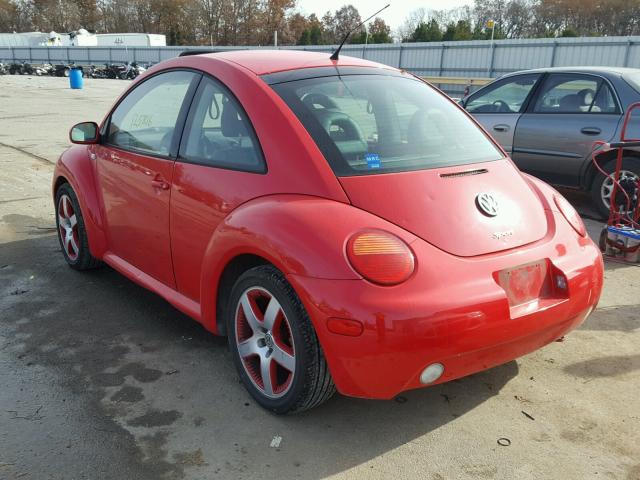 3VWED21C11M480186 - 2001 VOLKSWAGEN NEW BEETLE RED photo 3