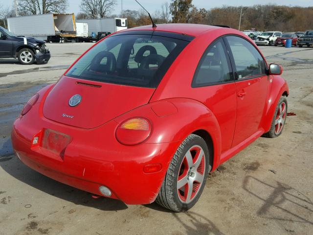 3VWED21C11M480186 - 2001 VOLKSWAGEN NEW BEETLE RED photo 4