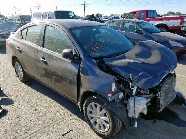 3N1CN7AP1FL839415 - 2015 NISSAN VERSA S GRAY photo 1