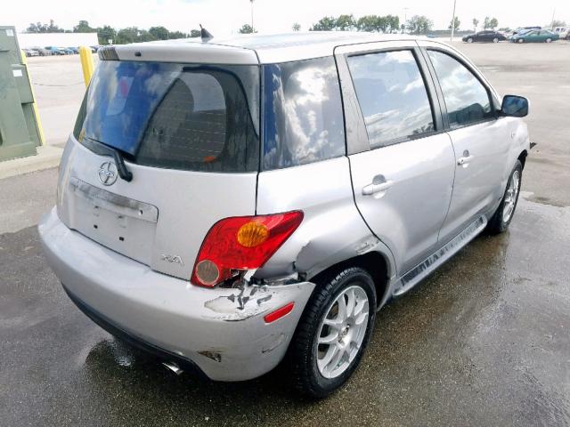 JTKKT624140073296 - 2004 TOYOTA SCION XA SILVER photo 4