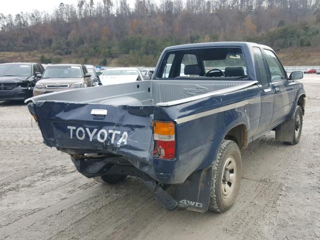 JT4RN13P2K6008480 - 1989 TOYOTA PICKUP 1/2 BLUE photo 4