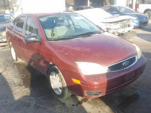 1FAHP34N57W298953 - 2007 FORD FOCUS ZX4 MAROON photo 1