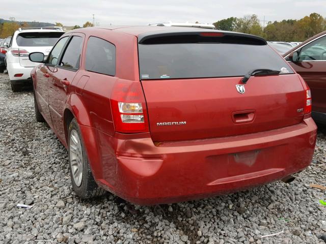 2D4FV47V26H391504 - 2006 DODGE MAGNUM SXT RED photo 3