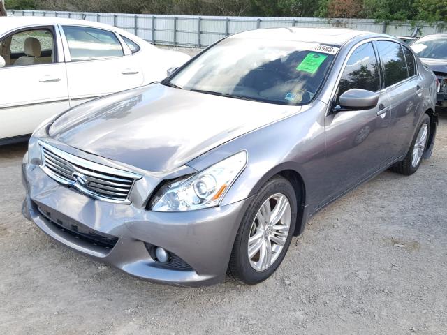 JN1CV6AP2AM406078 - 2010 INFINITI G37 BASE GRAY photo 2