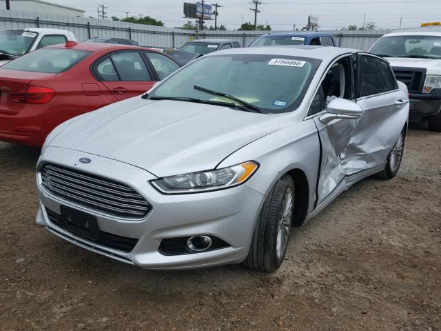 3FA6P0K90FR238494 - 2015 FORD FUSION TIT SILVER photo 2