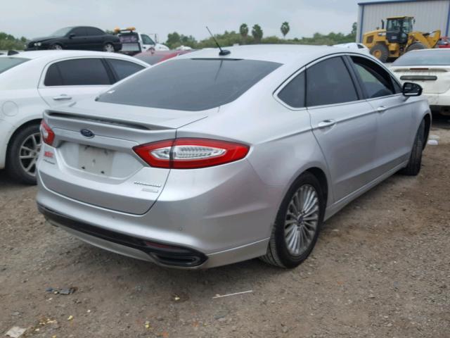 3FA6P0K90FR238494 - 2015 FORD FUSION TIT SILVER photo 4