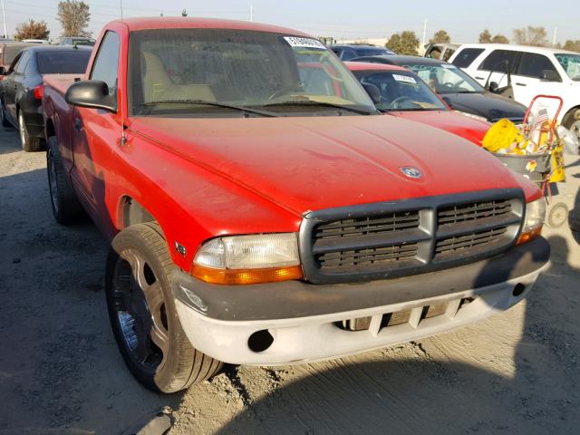 1B7FL26X01S322175 - 2001 DODGE DAKOTA RED photo 1