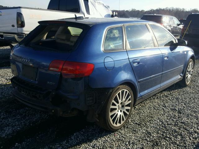 WAUMF78P46A073608 - 2006 AUDI A3 2.0 SPO BLUE photo 4