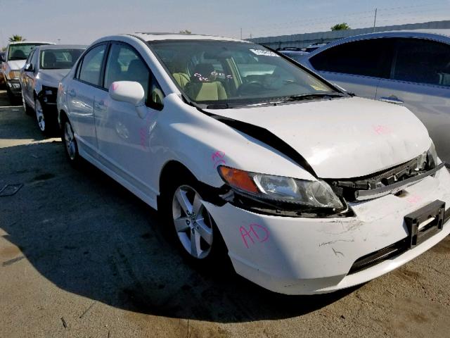 1HGFA16857L114516 - 2007 HONDA CIVIC EX WHITE photo 1