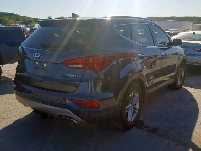 5NMZU3LBXHH006717 - 2017 HYUNDAI SANTA FE S BLUE photo 4