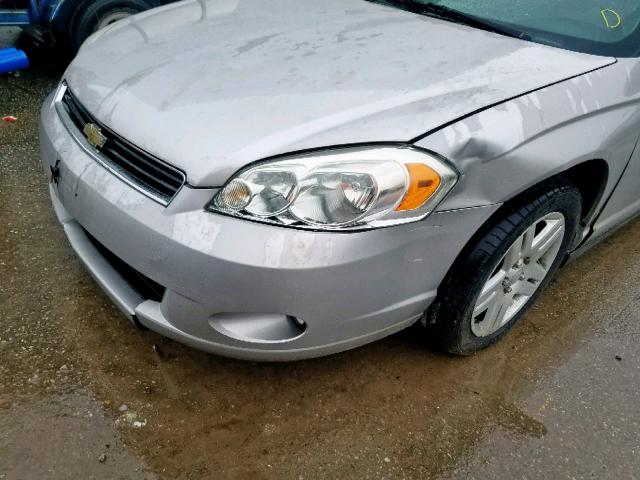 2G1WK151869413657 - 2006 CHEVROLET MONTE CARL ვერცხლისფერი ფოტო 9