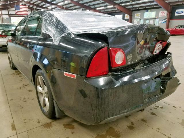 1G1ZC5E19BF210523 - 2011 CHEVROLET MALIBU 1LT BLACK photo 3