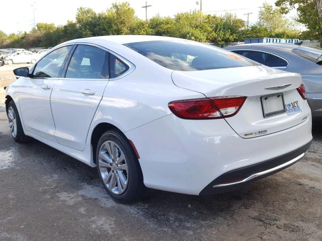 1C3CCCAB5FN570033 - 2015 CHRYSLER 200 LIMITE WHITE photo 3