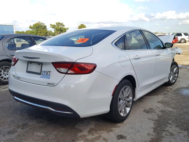 1C3CCCAB5FN570033 - 2015 CHRYSLER 200 LIMITE WHITE photo 4