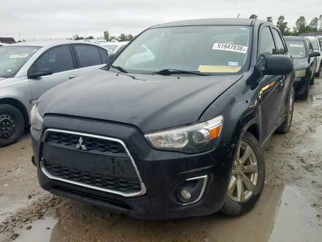 4A4AP3AW8FE035233 - 2015 MITSUBISHI OUTLANDER BLACK photo 2