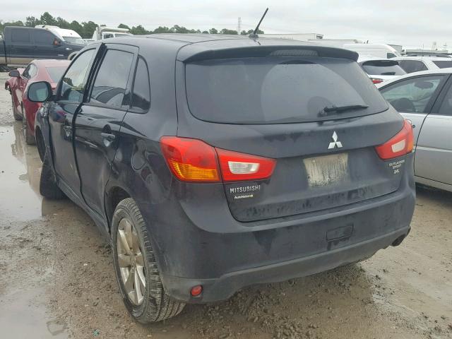 4A4AP3AW8FE035233 - 2015 MITSUBISHI OUTLANDER BLACK photo 3