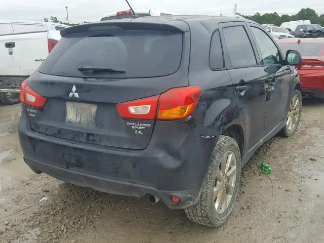 4A4AP3AW8FE035233 - 2015 MITSUBISHI OUTLANDER BLACK photo 4