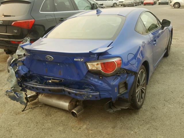 JF1ZCAC10G9602157 - 2016 SUBARU BRZ 2.0 LI BLUE photo 4