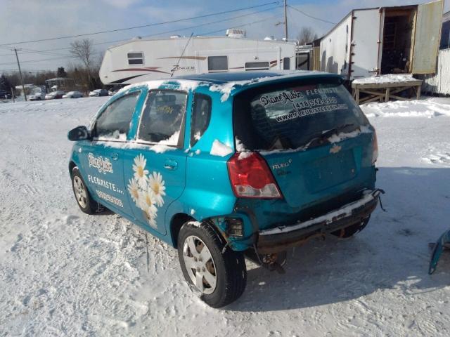 KL1TD65688B275656 - 2008 CHEVROLET AVEO BASE Mavi foto 3