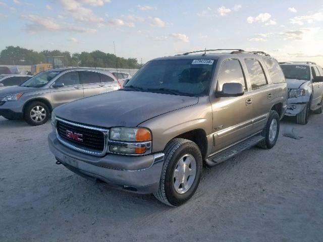 1GKEK13Z52J282007 - 2002 GMC YUKON BEIGE photo 2