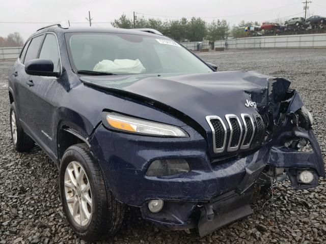 1C4PJMCB0FW626167 - 2015 JEEP CHEROKEE L BLUE photo 1