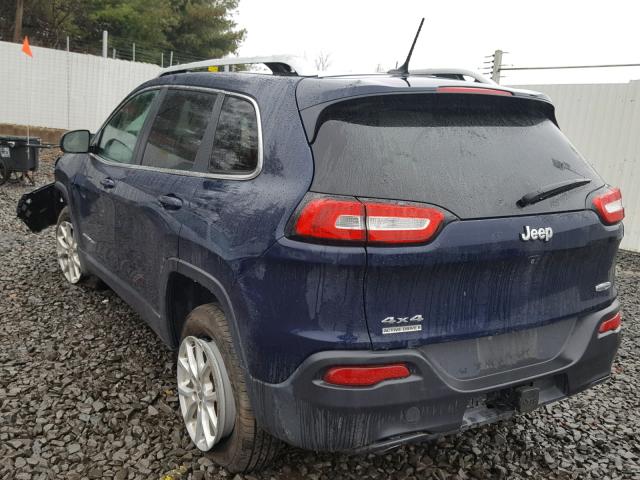 1C4PJMCB0FW626167 - 2015 JEEP CHEROKEE L BLUE photo 3