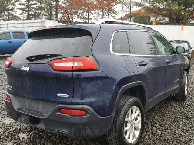 1C4PJMCB0FW626167 - 2015 JEEP CHEROKEE L BLUE photo 4