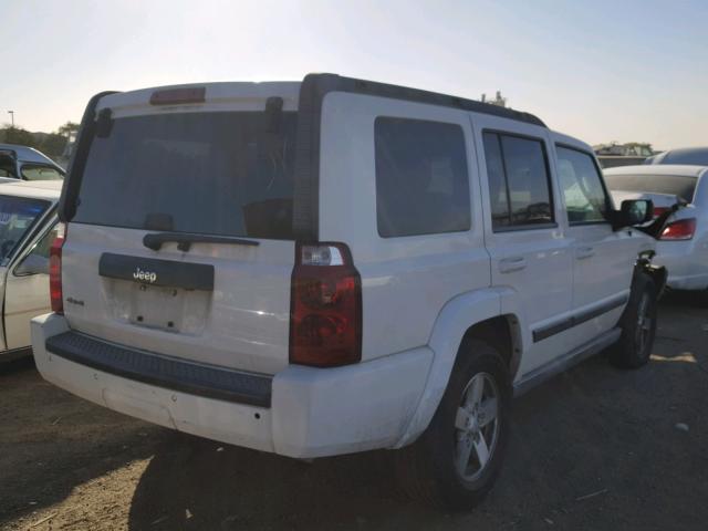 1J8HG48K67C578715 - 2007 JEEP COMMANDER WHITE photo 4