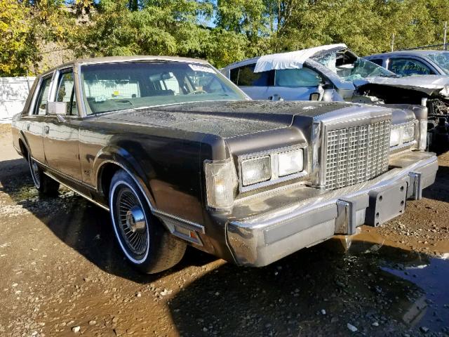 1LNBM81F0HY691604 - 1987 LINCOLN TOWN CAR BLACK photo 1