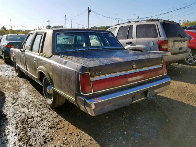 1LNBM81F0HY691604 - 1987 LINCOLN TOWN CAR BLACK photo 3