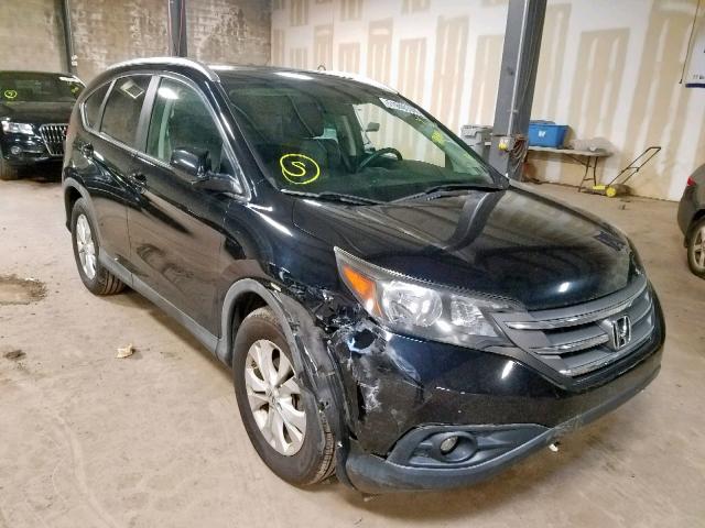 2HKRM4H71DH647780 - 2013 HONDA CR-V EXL BLACK photo 1