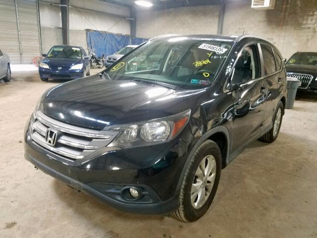 2HKRM4H71DH647780 - 2013 HONDA CR-V EXL BLACK photo 2