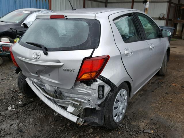 VNKKTUD33HA078975 - 2017 TOYOTA YARIS L SILVER photo 4