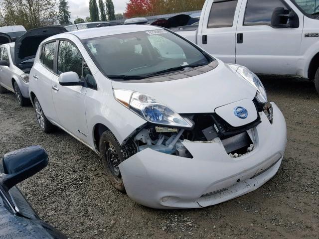 1N4AZ0CP5DC423332 - 2013 NISSAN LEAF S WHITE photo 1