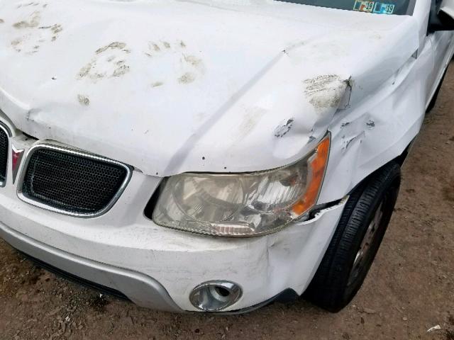 2CKDL63F876092268 - 2007 PONTIAC TORRENT WHITE photo 9