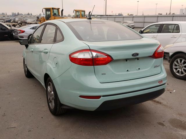 3FADP4BJ0HM144740 - 2017 FORD FIESTA SE TURQUOISE photo 3