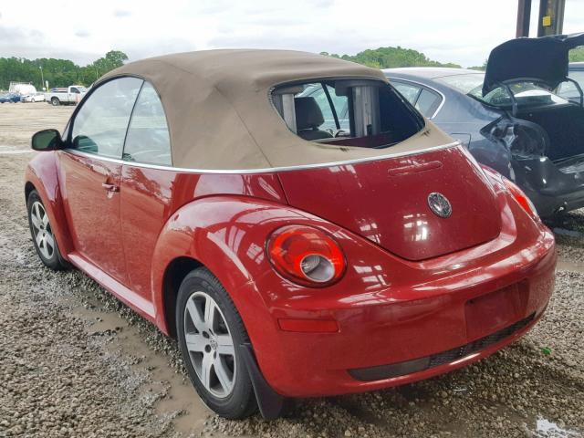 3VWRF31Y56M331865 - 2006 VOLKSWAGEN NEW BEETLE 红色 照片 3