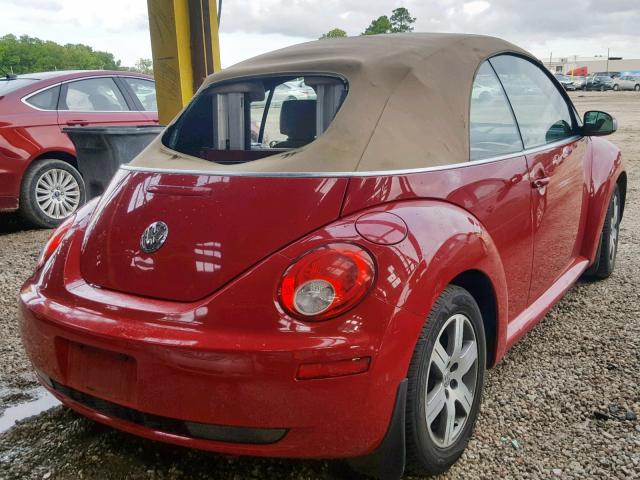 3VWRF31Y56M331865 - 2006 VOLKSWAGEN NEW BEETLE 红色 照片 4