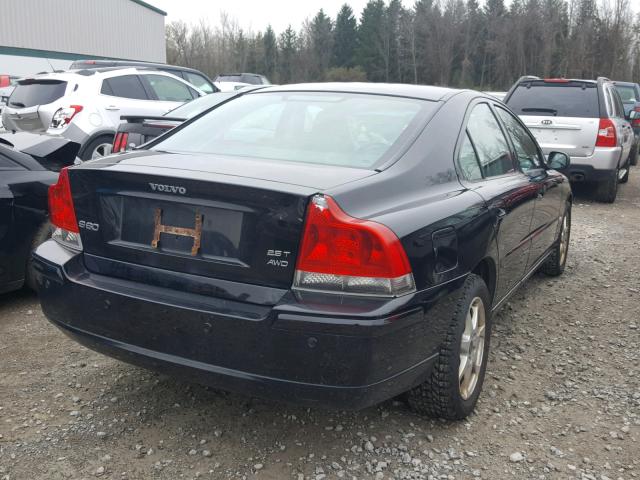 YV1RH592462544381 - 2006 VOLVO S60 2.5T BLACK photo 4